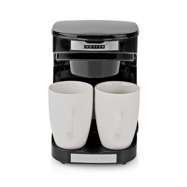 Butler Kompakt kaffebryggare | 2 porslinskoppar | 0,25 l | 450 W | Automatisk avstängning | Svart i gruppen HJEM, HUS & HAVE / Husholdningsapparater / Kaffe og espresso / Kaffemaskiner hos TP E-commerce Nordic AB (D34857)