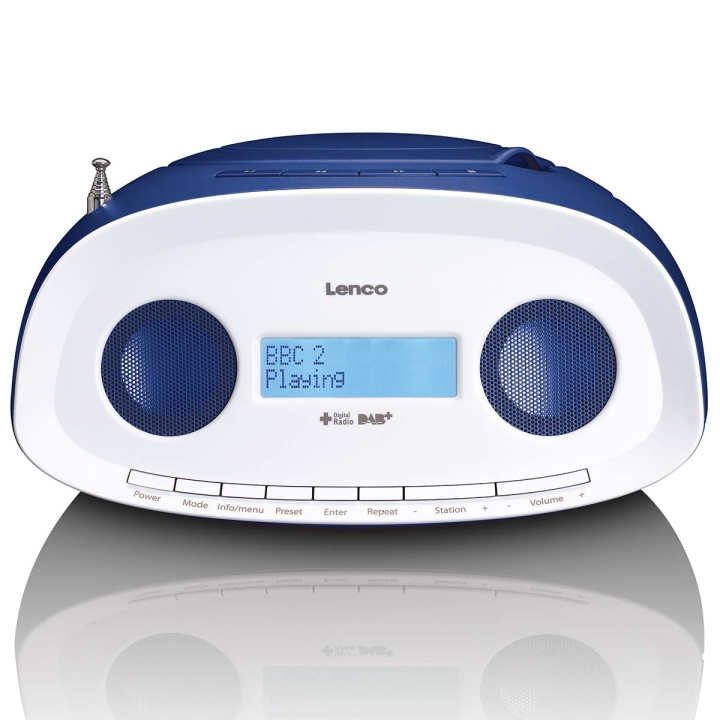 Lenco Bærbar DAB+/FM-radio med cd- og USB-afspiller Blå i gruppen HJEMMEELEKTRONIK / Lyd & billede / Hjemmebiograf, HiFi & Bærbar / Radio og vækkeure / Radio hos TP E-commerce Nordic AB (D34896)