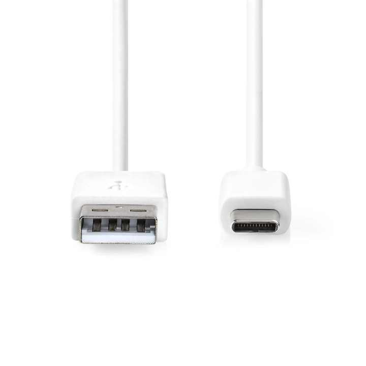 Nedis USB-kabel | USB 2.0 | USB-A Han | USB-C™ Han | 15 W | 480 Mbps | Nikkelplateret | 0.50 m | Runde | PVC | Hvid | Label i gruppen SMARTPHONES & TABLETS / Opladere og kabler / Kabler hos TP E-commerce Nordic AB (D34899)