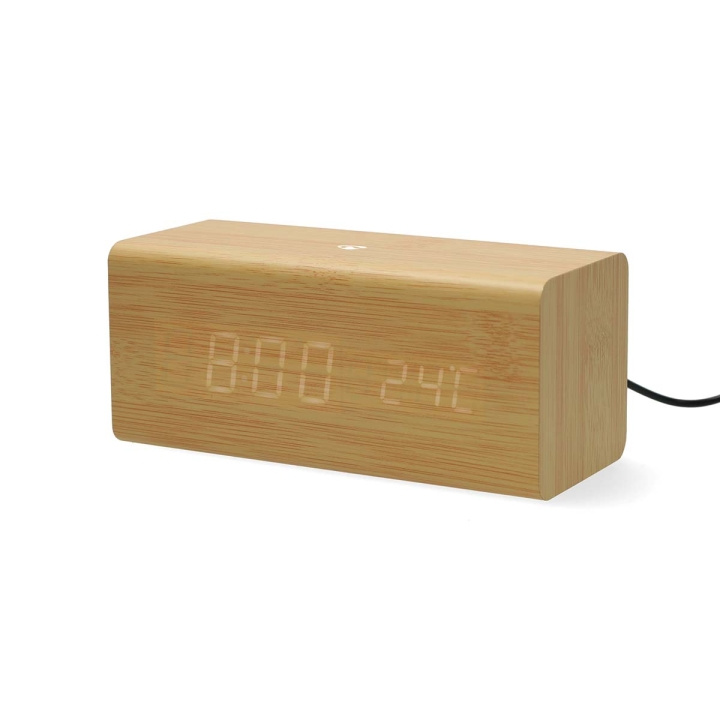 Nedis Digital klockradio | LED | USB-C™ Female | FM | Snooze-funktion | Sov timer | Antal alarm: 2 | Brun i gruppen HJEMMEELEKTRONIK / Lyd & billede / Hjemmebiograf, HiFi & Bærbar / Radio og vækkeure / Klokradio hos TP E-commerce Nordic AB (D34905)