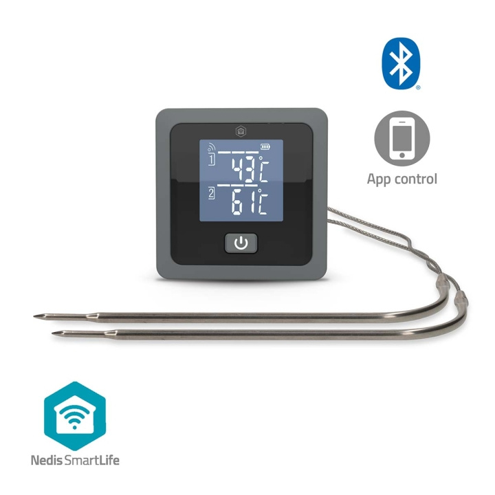 Nedis SmartLife Meat Thermometer | Bluetooth | 2 Probes i gruppen SPORT, FRITID & HOBBY / Friluftsliv / Termokander & vandflasker hos TP E-commerce Nordic AB (D34932)