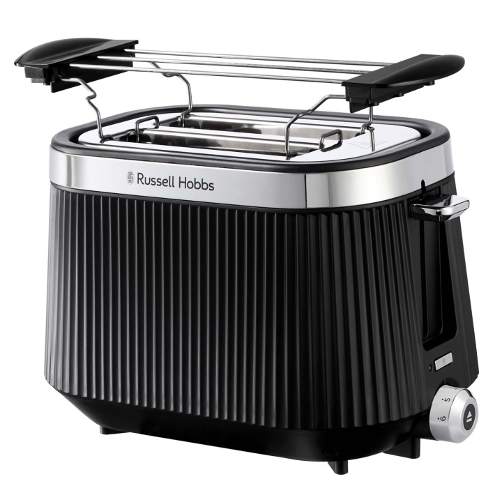 Russell Hobbs Brödrost Brontë 2skivors svart 26760-56 i gruppen HJEM, HUS & HAVE / Husholdningsapparater / Brødristere & Sandwich Makers / Brødristere hos TP E-commerce Nordic AB (D34969)