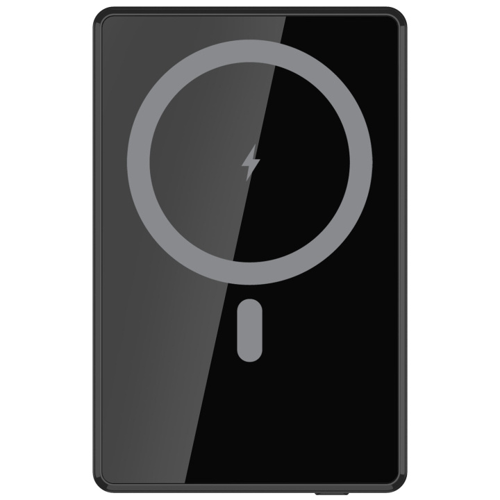 Celly Powerbank 5.000 mAh 15W MagSafe-kompatibel Svart i gruppen SMARTPHONES & TABLETS / Opladere og kabler / Powerbanks hos TP E-commerce Nordic AB (D35023)