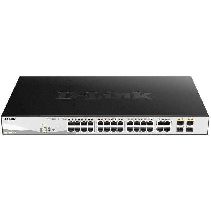 D-Link DGS-1210-28 28-Port Gigabit PoE Smart+ Managed Switch i gruppen COMPUTERTILBEHØR / Kabler og adaptere / HDMI / VGA / DVI switche hos TP E-commerce Nordic AB (D35034)