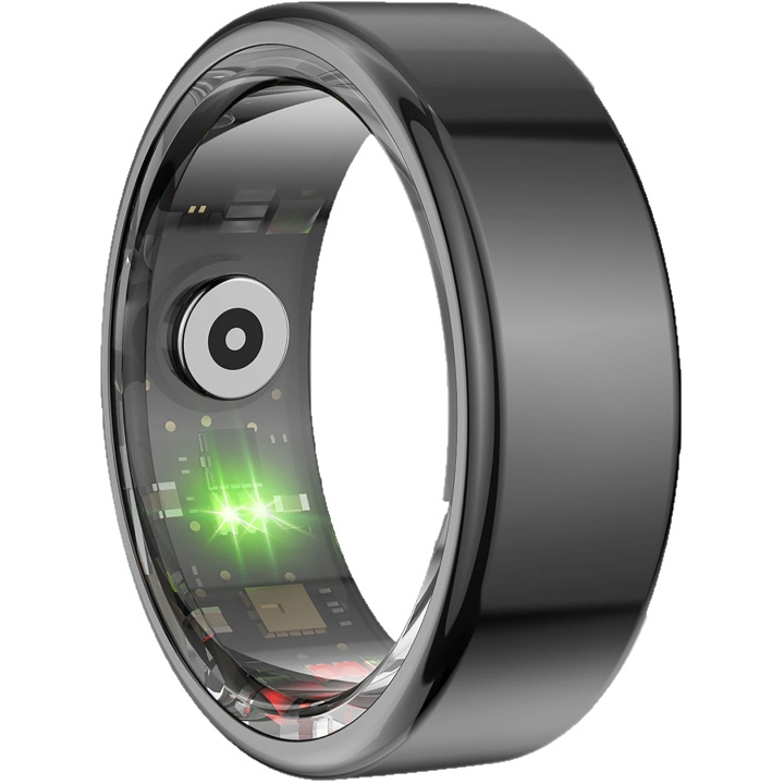 KSIX Smart Ring Saturn Svart - XXS i gruppen SPORT, FRITID & HOBBY / Smartwatch & Aktivitetsmåler / Aktivitetsarmbånd hos TP E-commerce Nordic AB (D35069)