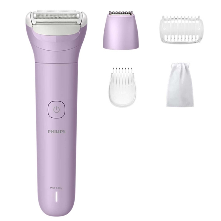 Philips Lady Shaver sladdlös, våt och torrakning +4 tillbehör BRL138/00 i gruppen SKØNHED & HELSE / Hår og styling / Barbering og trimning / Barbermaskiner hos TP E-commerce Nordic AB (D35078)