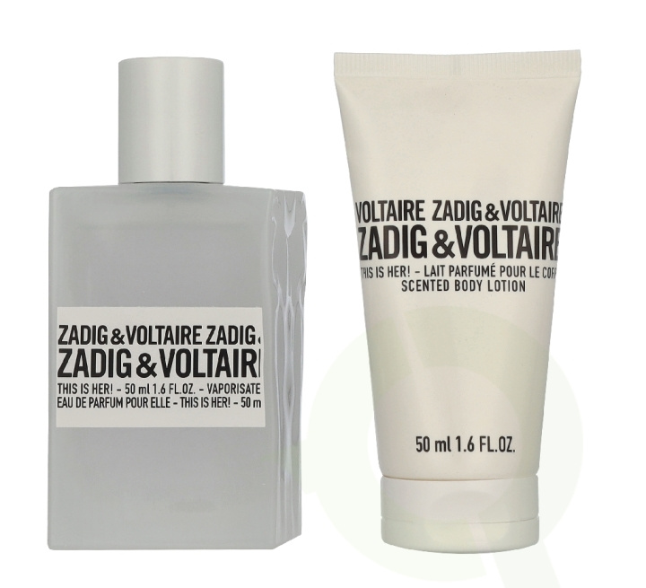 Zadig & Voltaire This Is Her! Giftset 100 ml Edp Spray 50ml/Body Lotion 50ml i gruppen SKØNHED & HELSE / Gaveæske / Gaveæske til hende hos TP E-commerce Nordic AB (D35550)