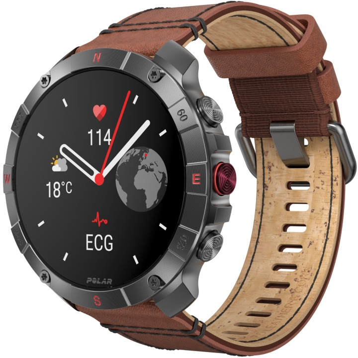 Polar Grit X2 Pro TI LTHR BRNZ M/L i gruppen SPORT, FRITID & HOBBY / Smartwatch & Aktivitetsmåler / Smartwatches hos TP E-commerce Nordic AB (D35596)