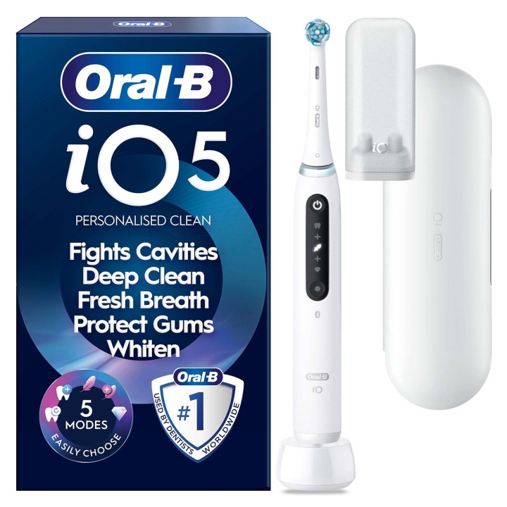 Oral B Eltandborste iO5 Quite White TC i gruppen SKØNHED & HELSE / Oral pleje / Elektriske tandbørster hos TP E-commerce Nordic AB (D35628)