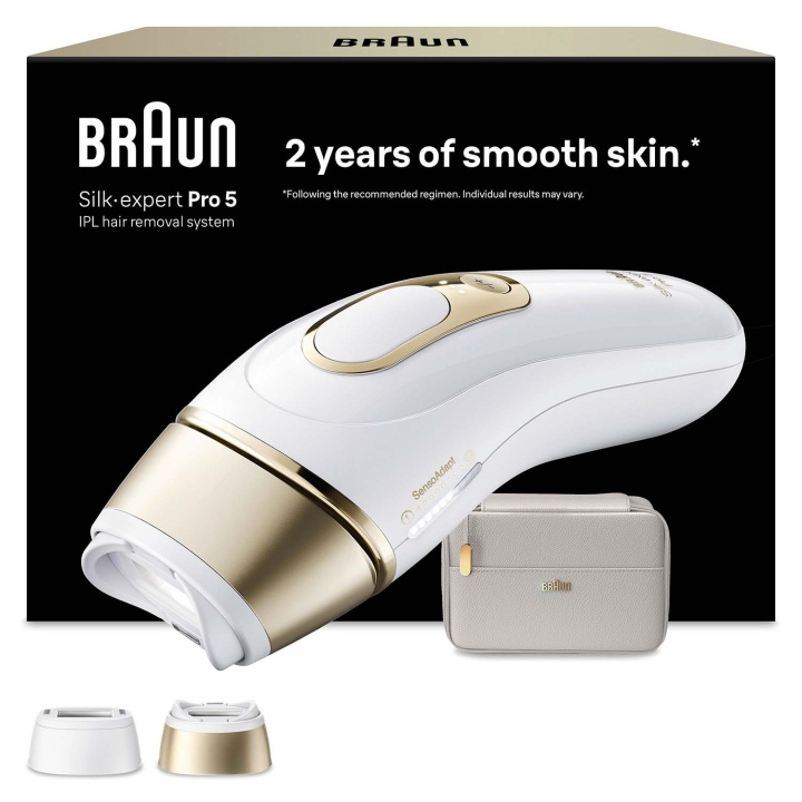 Braun IPL Silk·expert Pro 5, Hårborttagning Hemma, 2 huvuden, PL5210 i gruppen SKØNHED & HELSE / Hår og styling / Hårfjerning / IPL og Laser hos TP E-commerce Nordic AB (D35641)