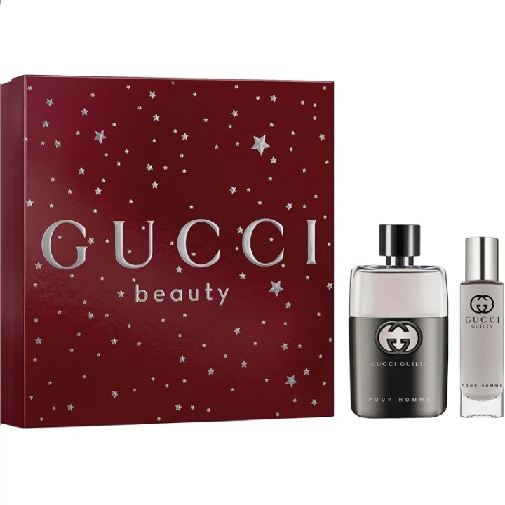 Gucci Giftset Gucci Guilty Pour Homme Edt 50ml + Edt 15ml i gruppen SKØNHED & HELSE / Duft & Parfume / Parfume / Parfume til ham hos TP E-commerce Nordic AB (D35674)