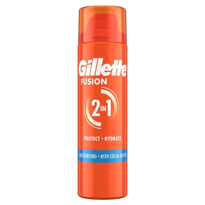 Gillette Rakgel Fusion Ultra Moist, Återfuktande för män med Kakaosmör, 200ml i gruppen SKØNHED & HELSE / Hår og styling / Barbering og trimning hos TP E-commerce Nordic AB (D35777)