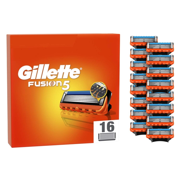 Gillette Rakblad Fusion5 16st - Storpack i gruppen SKØNHED & HELSE / Hår og styling / Barbering og trimning / Barberskraber og tilbehør hos TP E-commerce Nordic AB (D35782)