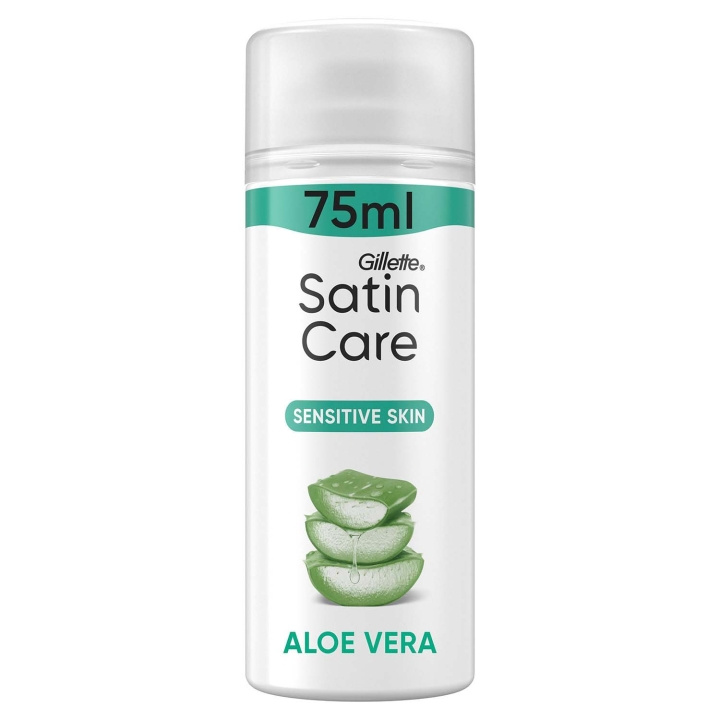 Gillette Venus Rakgel Satin Care för Kvinnor med en touch av Aloe Vera för Känslig Hud, 75ml i gruppen SKØNHED & HELSE / Hår og styling / Barbering og trimning hos TP E-commerce Nordic AB (D35787)