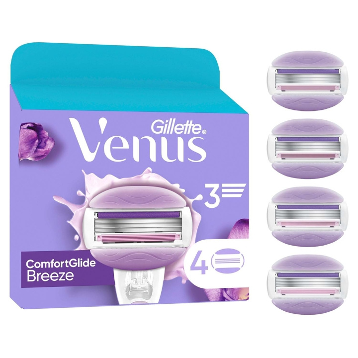 Gillette Venus Rakblad Comfortglide Breeze 4st i gruppen SKØNHED & HELSE / Hår og styling / Barbering og trimning hos TP E-commerce Nordic AB (D35790)
