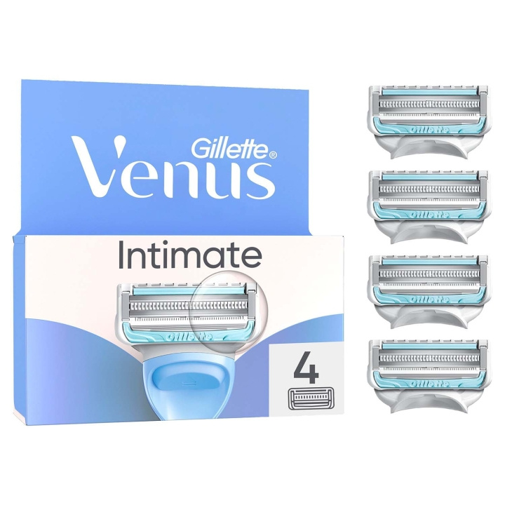 Gillette Venus Rakblad Intimate för Intimområdet, 4st i gruppen SKØNHED & HELSE / Hår og styling / Barbering og trimning / Barberskraber og tilbehør hos TP E-commerce Nordic AB (D35793)