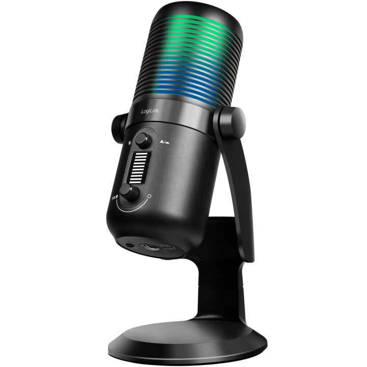 LogiLink Mikrofon USB Riktad/Rundstrålande NRC RGB Svart i gruppen COMPUTERTILBEHØR / Computer Tilbehør / Mikrofoner hos TP E-commerce Nordic AB (D35827)
