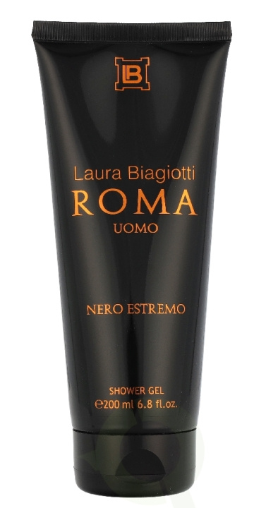 Laura Biagiotti Roma Uomo Nero Estremo Shower Gel 200 ml i gruppen SKØNHED & HELSE / Hudpleje / Kropspleje / Bad & brusecreme hos TP E-commerce Nordic AB (D35863)