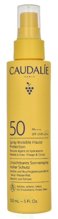Caudalie Vinosun Protect Invisible Spray High Protection SPF50 150 ml i gruppen SKØNHED & HELSE / Hudpleje / Tanning / Solbeskyttelse hos TP E-commerce Nordic AB (D35871)