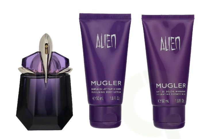 Thierry Mugler Alien Giftset 130 ml Edp Spray 30ml/Body Lotion 50ml/Shower Gel 50ml i gruppen SKØNHED & HELSE / Gaveæske / Gaveæske til hende hos TP E-commerce Nordic AB (D35905)