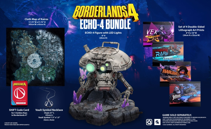 Borderlands 4 ECHO-4 Bundle (PS5) i gruppen HJEMMEELEKTRONIK / Spilkonsoller og tilbehør / Sony PlayStation 5 / Spil hos TP E-commerce Nordic AB (D36004)