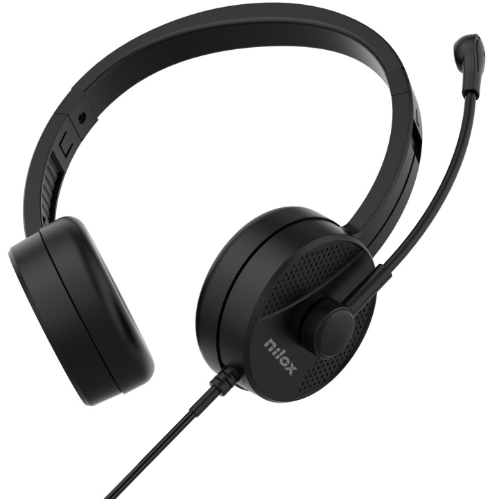 Nilox Headset med mikrofon USB-A i gruppen COMPUTERTILBEHØR / Computer Tilbehør / Headset hos TP E-commerce Nordic AB (D36547)