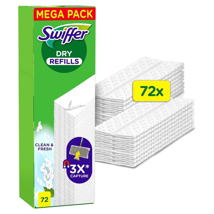 Swiffer Dammvippa refiller, torra 72st (2x36) med doft i gruppen HJEM, HUS & HAVE / Rengøringsmidler / Vaskemaskine hos TP E-commerce Nordic AB (D36584)