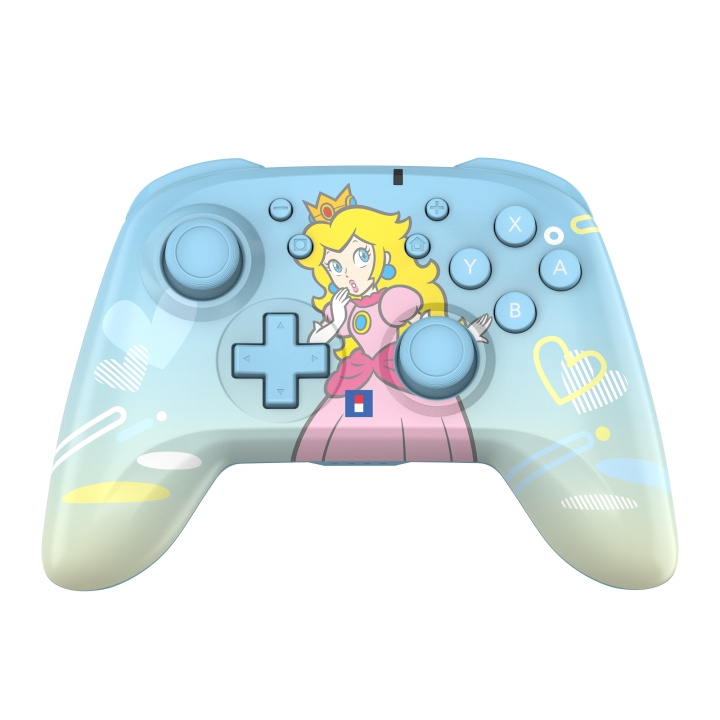 Hori Trådløs Hori PAD - Peach - Lys blå - Switch/ Switch 2 i gruppen HJEMMEELEKTRONIK / Spilkonsoller og tilbehør / Nintendo Switch 2 hos TP E-commerce Nordic AB (D36993)