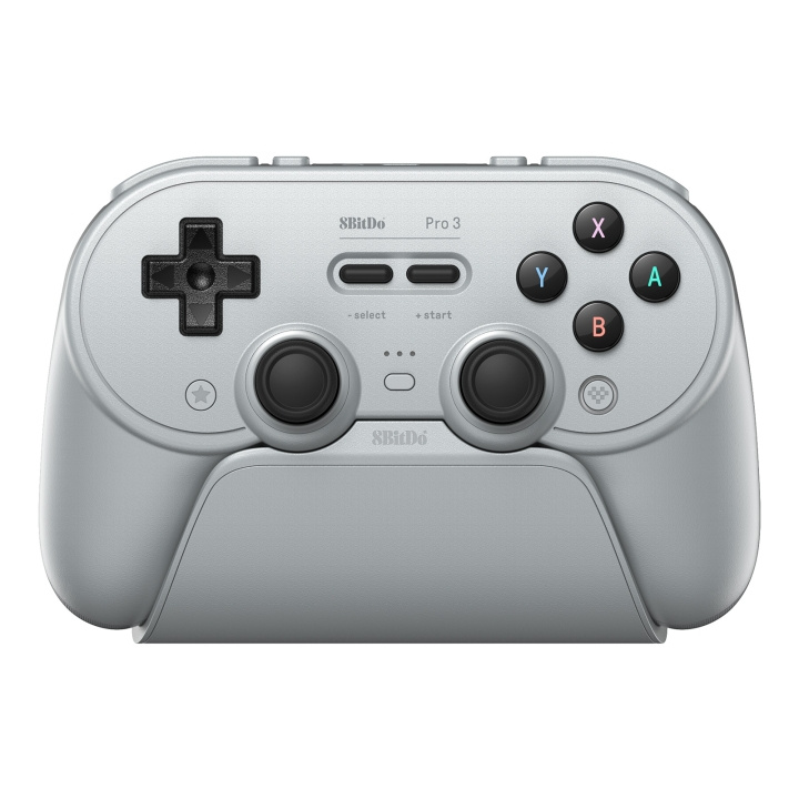 8Bitdo Pro 3 Bluetooth-gamepad – grå i gruppen HJEMMEELEKTRONIK / Spilkonsoller og tilbehør hos TP E-commerce Nordic AB (D37003)