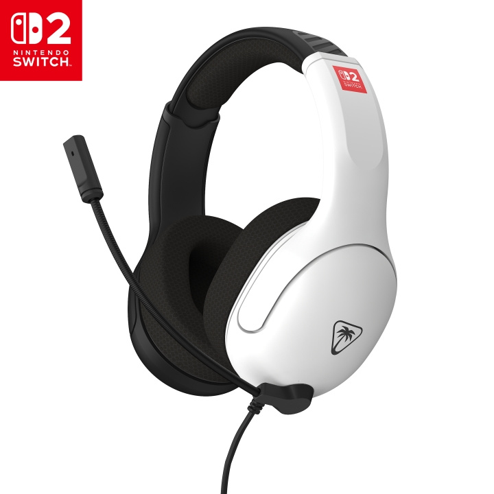 Turtle Beach Airlite Fit Headset Sort & Hvid - Nintendo Switch 2 i gruppen HJEMMEELEKTRONIK / Spilkonsoller og tilbehør / Nintendo Switch 2 / Tilbehør hos TP E-commerce Nordic AB (D37011)