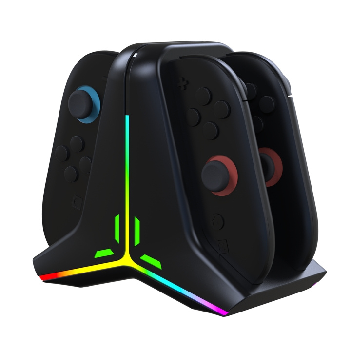 Snakebyte Quad Charge Joy Con i gruppen HJEMMEELEKTRONIK / Spilkonsoller og tilbehør / Nintendo Switch 2 / Tilbehør hos TP E-commerce Nordic AB (D37055)