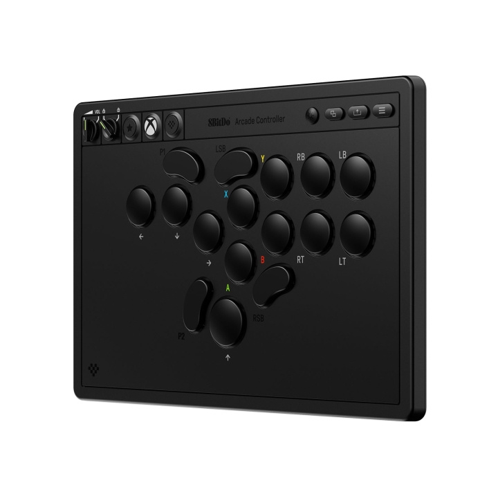 8Bitdo Arcade-controller til Xbox/PC – sort i gruppen HJEMMEELEKTRONIK / Spilkonsoller og tilbehør / Xbox hos TP E-commerce Nordic AB (D37058)