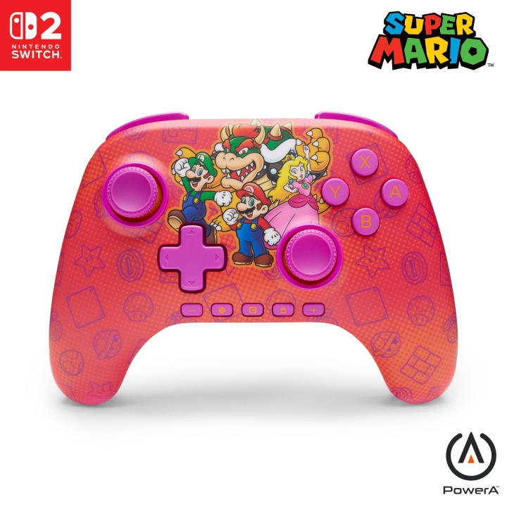 PowerA Advantage Wireless Controller til Nintendo Switch 2 – Mario og venner i gruppen HJEMMEELEKTRONIK / Spilkonsoller og tilbehør / Nintendo Switch 2 / Tilbehør hos TP E-commerce Nordic AB (D37067)