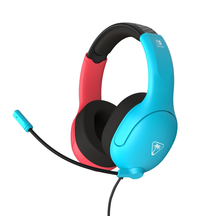 Turtle Beach Airlite Fit-headset i neonblå og rød i gruppen HJEMMEELEKTRONIK / Spilkonsoller og tilbehør / Nintendo Switch / Tilbehør hos TP E-commerce Nordic AB (D37100)