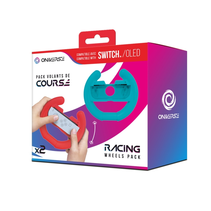 Oniverse NSW-pakke med 2 holdere til racerspejl - blå/rød i gruppen HJEMMEELEKTRONIK / Spilkonsoller og tilbehør / Nintendo Switch 2 hos TP E-commerce Nordic AB (D37125)