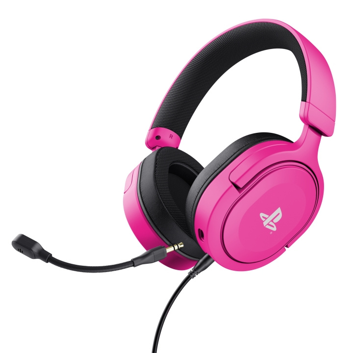 Trust GXT498P PS5 Forta Headset - Pink i gruppen HJEMMEELEKTRONIK / Spilkonsoller og tilbehør / Sony PlayStation 5 / Tilbehør hos TP E-commerce Nordic AB (D37134)