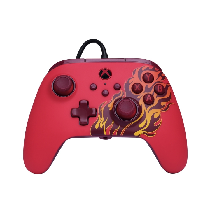 PowerA Advantage Wired Controller - Red Blaze i gruppen HJEMMEELEKTRONIK / Spilkonsoller og tilbehør / Xbox Series X / Tilbehør hos TP E-commerce Nordic AB (D37178)