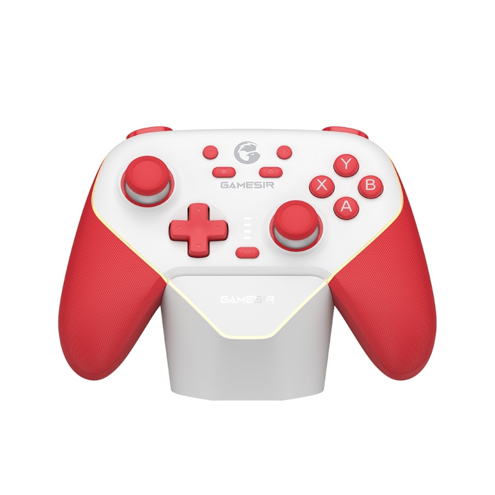 GameSir Super Nova Multiplatform Gamepad - Rød og hvid i gruppen HJEMMEELEKTRONIK / Spilkonsoller og tilbehør / Nintendo Switch hos TP E-commerce Nordic AB (D37190)