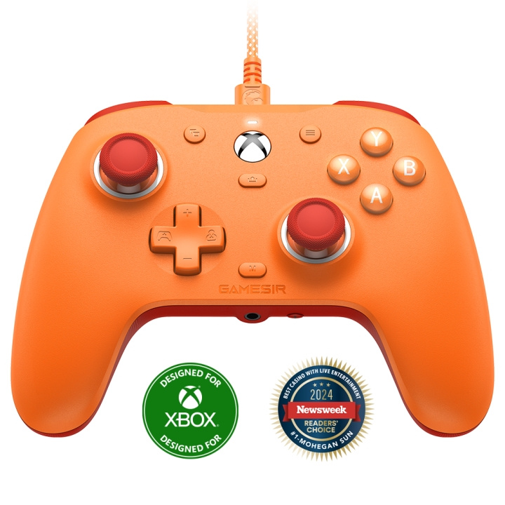 GameSir G7 SE Multiplatform Gamepad (Hall-Effect Sticks) - Vibrant Orange i gruppen HJEMMEELEKTRONIK / Spilkonsoller og tilbehør / Xbox Series X hos TP E-commerce Nordic AB (D37205)