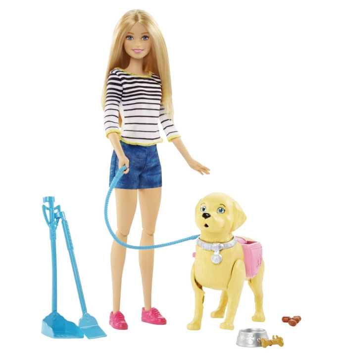 Barbie Walk and Potty Pup (DWJ68) i gruppen LEGETØJ, BØRN & BABY / Legetøj / Docks og tilbehør hos TP E-commerce Nordic AB (D37247)
