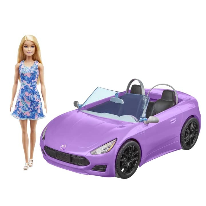 Barbie Cabriolet med dukke (HBY29) i gruppen LEGETØJ, BØRN & BABY / Legetøj / Docks og tilbehør hos TP E-commerce Nordic AB (D37249)