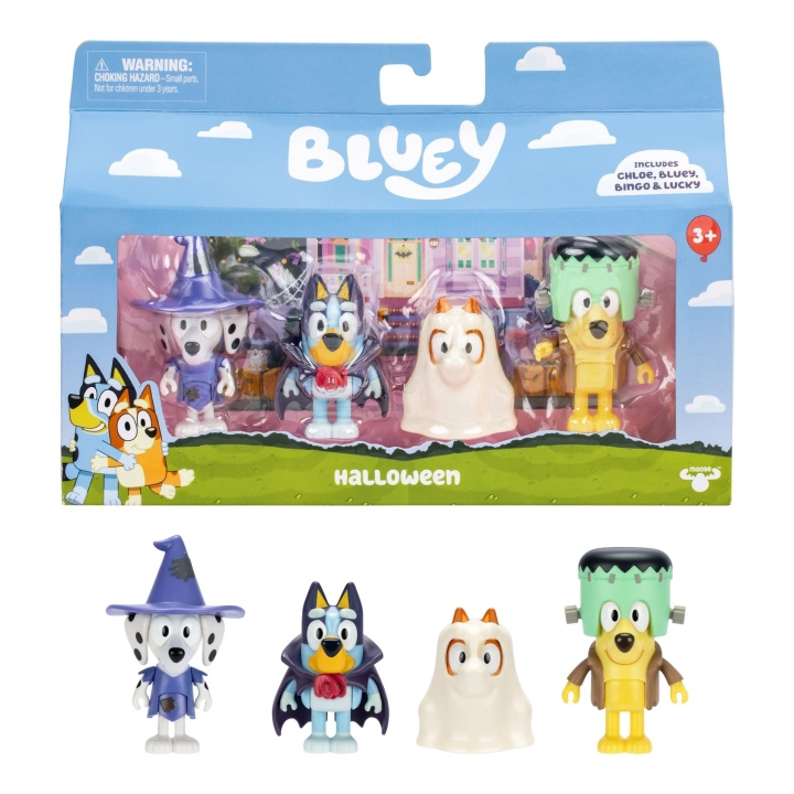 Bluey Figurer, 4-pak – Halloween (90266) i gruppen LEGETØJ, BØRN & BABY / Legetøj / Figurer, miniaturer og tilbehør hos TP E-commerce Nordic AB (D37256)