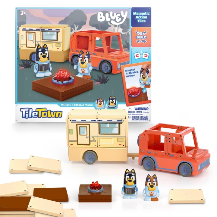 Bluey TILE TOWN – Bluey Camper-sæt (90340) i gruppen LEGETØJ, BØRN & BABY / Legetøj / Legesæt hos TP E-commerce Nordic AB (D37295)