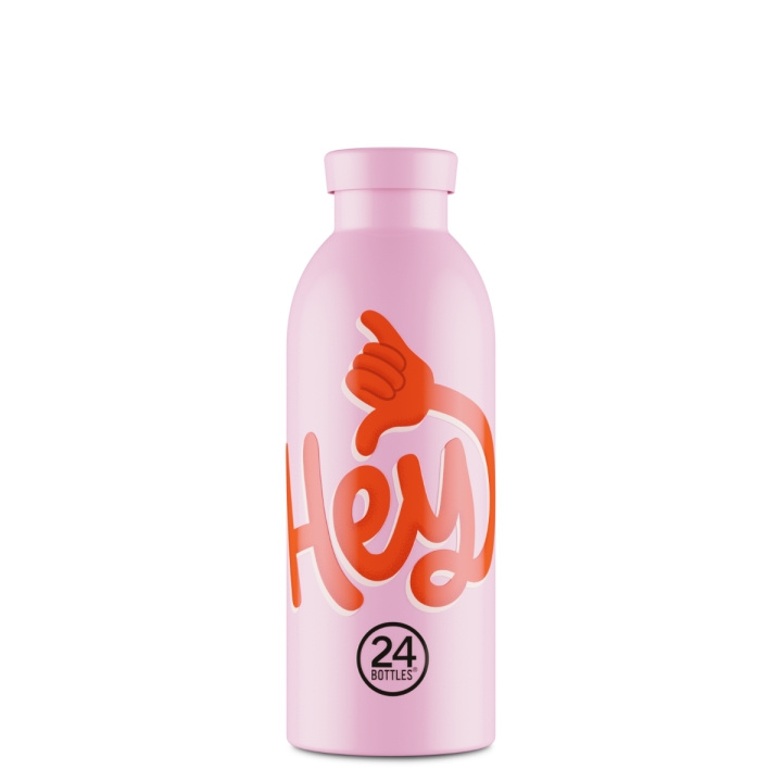 24Bottles Clima - Hey! Pink - Lyserød - 500 ml i gruppen SPORT, FRITID & HOBBY / Friluftsliv / Termokander & vandflasker hos TP E-commerce Nordic AB (D37315)