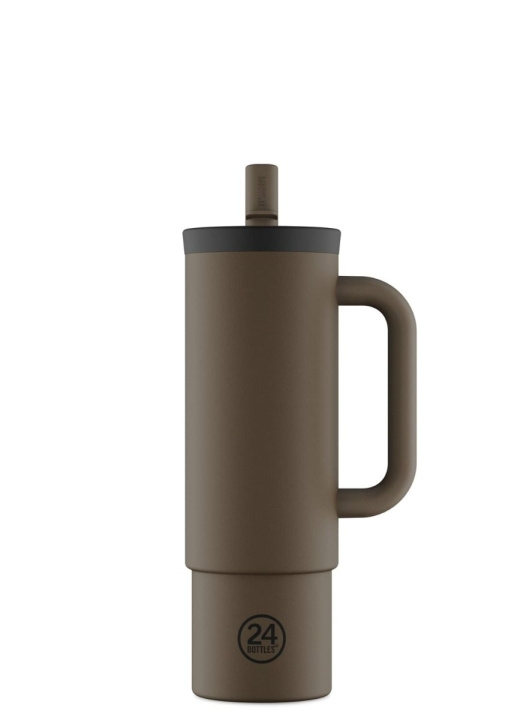 24Bottles Straw Cup – Mocha – 800 ml i gruppen SPORT, FRITID & HOBBY / Friluftsliv / Termokander & vandflasker hos TP E-commerce Nordic AB (D37347)