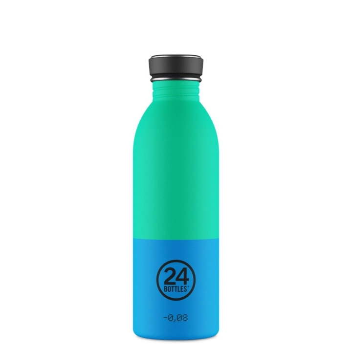 24Bottles Urban Bottle – Wave – Blå, Grøn – 500 ml i gruppen SPORT, FRITID & HOBBY / Friluftsliv / Termokander & vandflasker hos TP E-commerce Nordic AB (D37354)