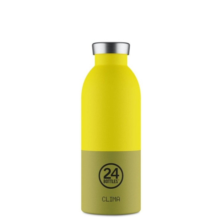24Bottles Clima – Grøn, Gul – 500 ml i gruppen SPORT, FRITID & HOBBY / Friluftsliv / Termokander & vandflasker hos TP E-commerce Nordic AB (D37355)
