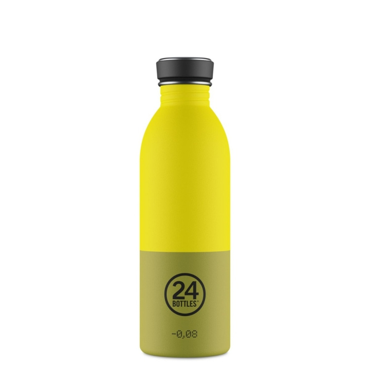 24Bottles Urban Bottle – Grøn, Gul – 500 ml i gruppen SPORT, FRITID & HOBBY / Friluftsliv / Termokander & vandflasker hos TP E-commerce Nordic AB (D37356)