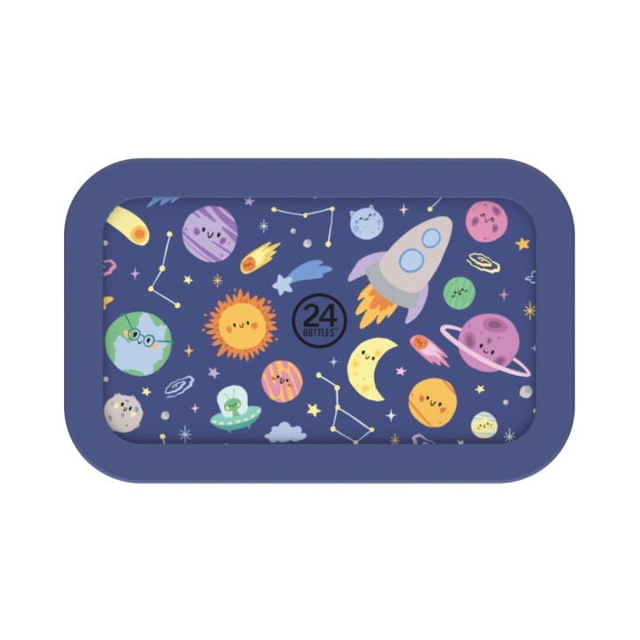 24Bottles Snackbox Space Friends – Blå – Lille i gruppen HJEM, HUS & HAVE / Køkkenredskaber / Madkasser & Madbeholder hos TP E-commerce Nordic AB (D37357)