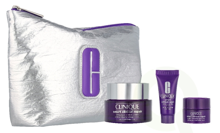 Clinique Smart Lift Value Set 65 ml Smart Clinical Repair Lifting Face + Neck Cream 50ml /Smart Clinical Repair Wrinkle Correcting Serum 10ml /Smart Clinical Repair Wrinkle Correcting Eye Cream 5ml i gruppen SKØNHED & HELSE / Hudpleje / Ansigt hos TP E-commerce Nordic AB (D37677)